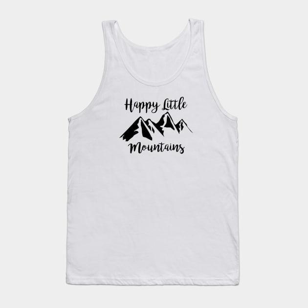 Happy Little Mountains Tank Top by fandemonium